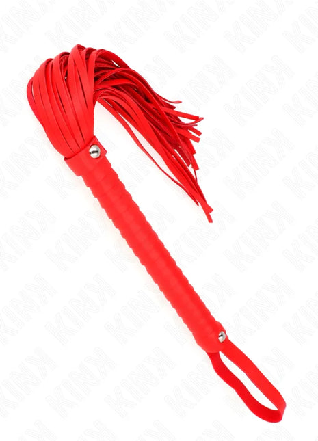 KINK - PEITSCHE MIT ROTEM STRUKTURIERTEM GRIFF 48,5 CM