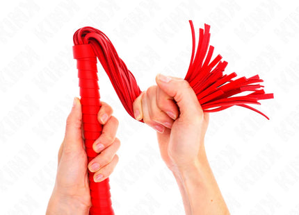 KINK - PEITSCHE MIT ROTEM STRUKTURIERTEM GRIFF 48,5 CM