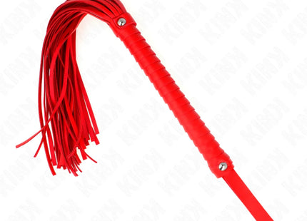 KINK - PEITSCHE MIT ROTEM STRUKTURIERTEM GRIFF 48,5 CM