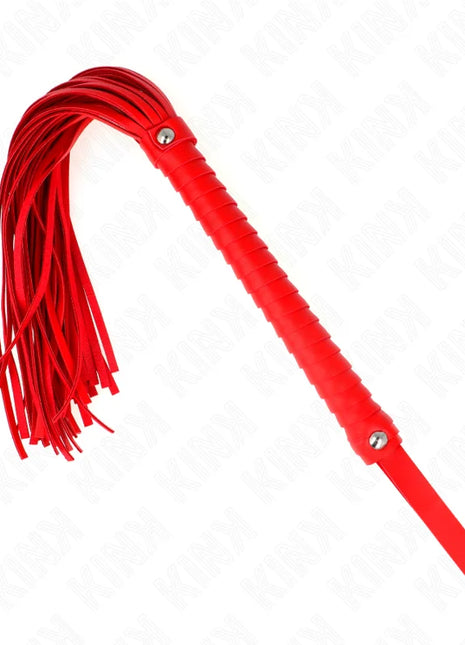 KINK - PEITSCHE MIT ROTEM STRUKTURIERTEM GRIFF 48,5 CM