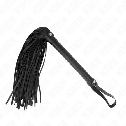 KINK - PEITSCHE MIT SCHWARZEM STRUKTURIERTEM GRIFF 48,5 CM