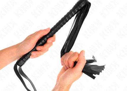 KINK - PEITSCHE MIT SCHWARZEM STRUKTURIERTEM GRIFF 48,5 CM