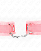 KINK - PELZGEFÜTTERTE HANDGELENKFESSELN ROSA VERSTELLBAR 17-31 CM X 7 CM