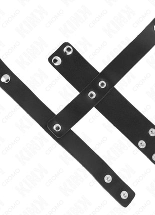 KINK - PENISKÄFIGRING AUS LEDER MIT VERSTELLBAREM HOCKENTRENNER