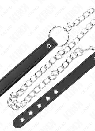 KINK - PENISRING AUS LEDER 21,5 X 2 CM MIT 60 CM METALLKETTE UND LEDERBAND