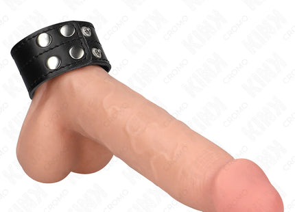 KINK - PENISRING AUS LEDER MIT DRUCKVERSCHLUSS 18,5 X 3,3 CM