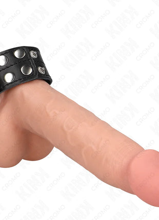 KINK - PENISRING AUS LEDER MIT DRUCKVERSCHLUSS 18,5 X 3,3 CM