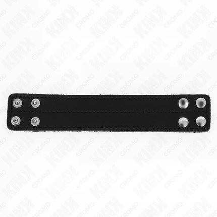 KINK - PENISRING AUS LEDER MIT DRUCKVERSCHLUSS 18,5 X 3,3 CM