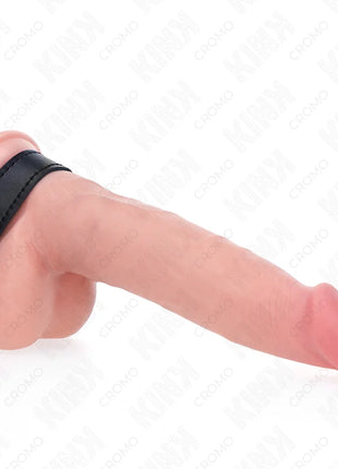 KINK - PENISRING AUS LEDER MIT KLETTVERSCHLUSS 20 X 2 CM
