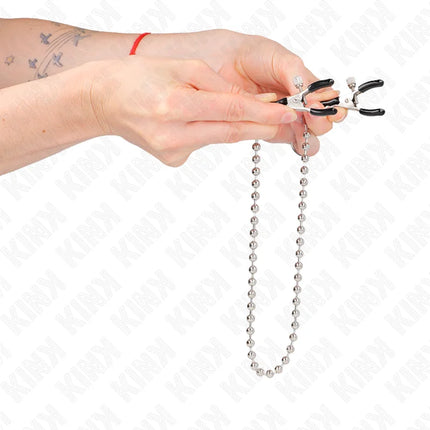 KINK - PERLENKETTE NIPPELKLEMMEN 30 CM