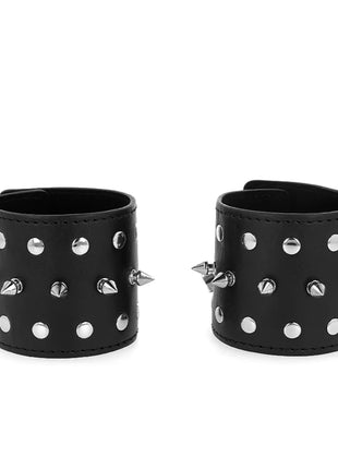 KINK - PUNK HANDGELENKFESSELN MIT SPIKES 25 X 6 CM