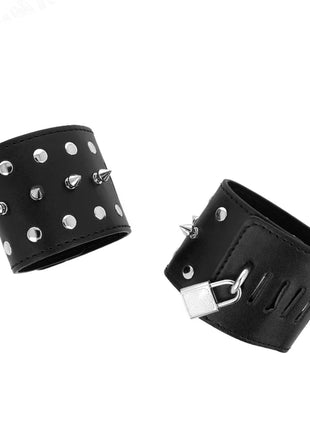 KINK - PUNK HANDGELENKFESSELN MIT SPIKES 25 X 6 CM
