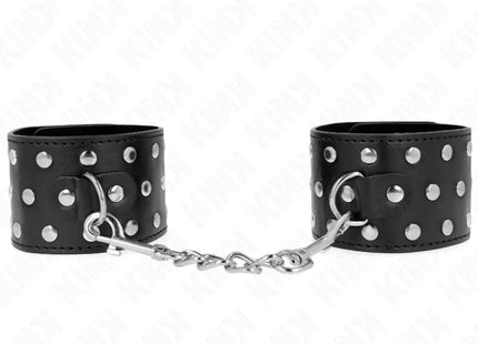 KINK - PUNK HANDGELENKFESSELN VERSTELLBAR 19-24 CM X 5,5 CM