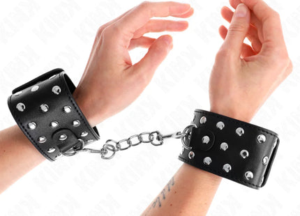 KINK - PUNK HANDGELENKFESSELN VERSTELLBAR 19-24 CM X 5,5 CM
