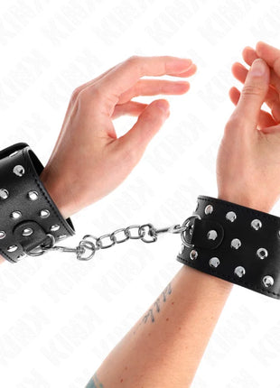 KINK - PUNK HANDGELENKFESSELN VERSTELLBAR 19-24 CM X 5,5 CM