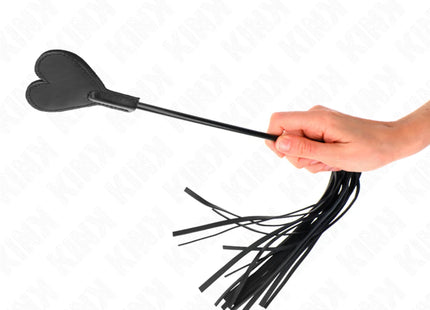 KINK - RANGE PEITSCHE MIT HERZPLATTE 35 CM