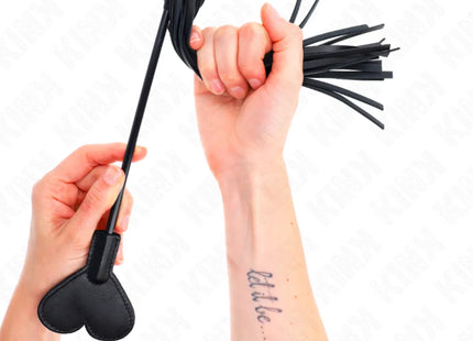 KINK - RANGE PEITSCHE MIT HERZPLATTE 35 CM