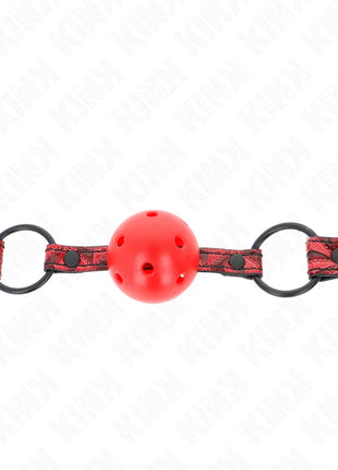 KINK - RAUTENMUSTER-BALL 4,5 CM GAG MODELL 1 64,5 CM VERSTELLBAR 42-60 CM