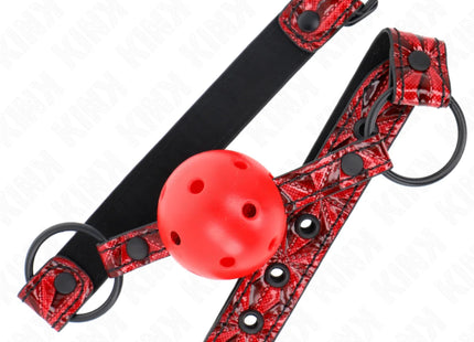 KINK - RAUTENMUSTER-BALL 4,5 CM GAG MODELL 1 64,5 CM VERSTELLBAR 42-60 CM
