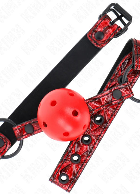 KINK - RAUTENMUSTER-BALL 4,5 CM GAG MODELL 1 64,5 CM VERSTELLBAR 42-60 CM