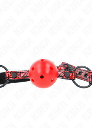 KINK - RAUTENMUSTER-BALL 4,5 CM GAG MODELL 1 64,5 CM VERSTELLBAR 42-60 CM