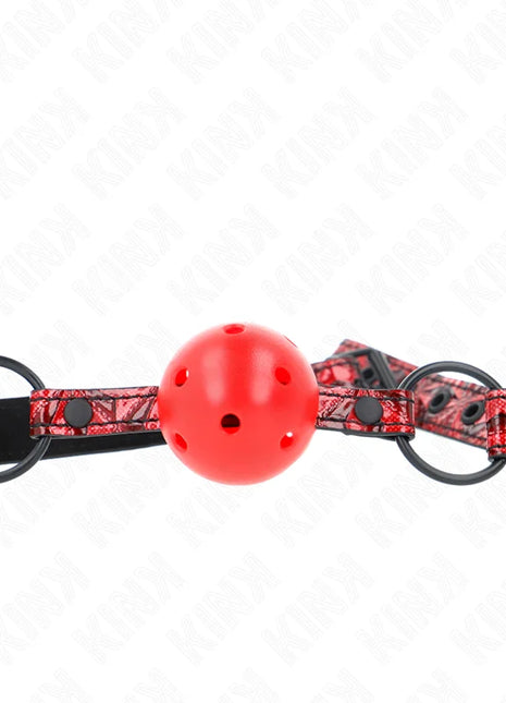KINK - RAUTENMUSTER-BALL 4,5 CM GAG MODELL 1 64,5 CM VERSTELLBAR 42-60 CM