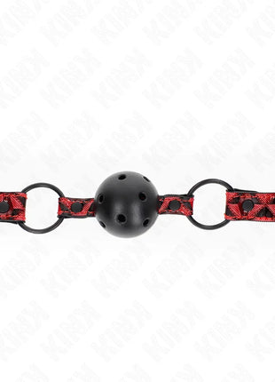KINK - RAUTENMUSTER-BALL 4,5 CM GAG MODELL 2 64,5 CM VERSTELLBAR 42-60 CM