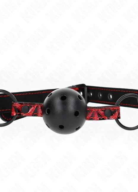 KINK - RAUTENMUSTER-BALL 4,5 CM GAG MODELL 2 64,5 CM VERSTELLBAR 42-60 CM