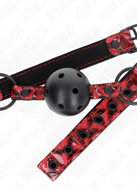 KINK - RAUTENMUSTER-BALL 4,5 CM GAG MODELL 2 64,5 CM VERSTELLBAR 42-60 CM