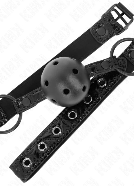 KINK - RAUTENMUSTER-BALL 4,5 CM GAG MODELL 3 64,5 CM VERSTELLBAR 42-60 CM