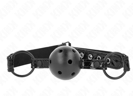 KINK - RAUTENMUSTER-BALL 4,5 CM GAG MODELL 3 64,5 CM VERSTELLBAR 42-60 CM