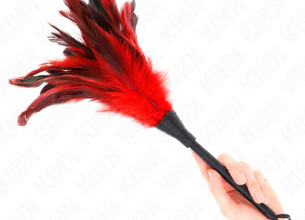 KINK - RED MAIDS HORNFORM TICKLE HÜHNERFEDERN 36 CM