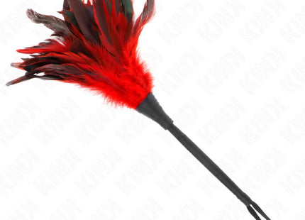 KINK - RED MAIDS HORNFORM TICKLE HÜHNERFEDERN 36 CM
