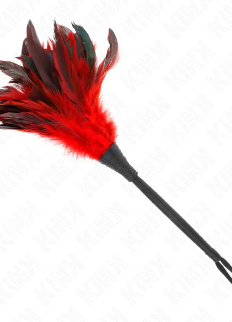 KINK - RED MAIDS HORNFORM TICKLE HÜHNERFEDERN 36 CM