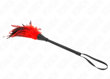 KINK - RED MAIDS HORNFORM TICKLE HÜHNERFEDERN 36 CM