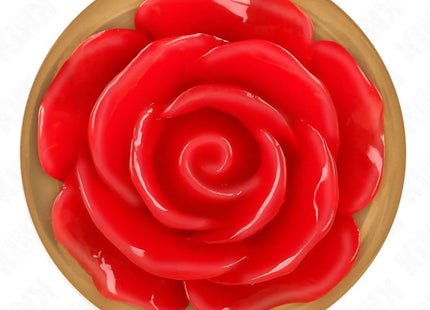 KINK - ROSA GOLDENER ANALSTECKER MIT ROTER ROSE L
