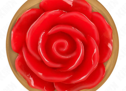 KINK - ROSA GOLDENER ANALSTECKER MIT ROTER ROSE M