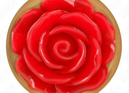 KINK - ROSA GOLDENER ANALSTECKER MIT ROTER ROSE S