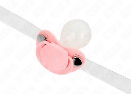 KINK - ROSA SCHNULLERFORM-SPITZE 5,5 x 4 CM VERSTELLBAR 43-60 CM