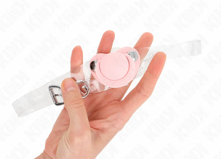 KINK - ROSA SCHNULLERFORM-SPITZE 5,5 x 4 CM VERSTELLBAR 43-60 CM