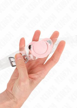 KINK - ROSA SCHNULLERFORM-SPITZE 5,5 x 4 CM VERSTELLBAR 43-60 CM