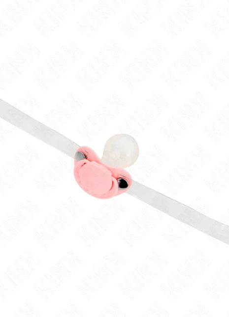KINK - ROSA SCHNULLERFORM-SPITZE 5,5 x 4 CM VERSTELLBAR 43-60 CM