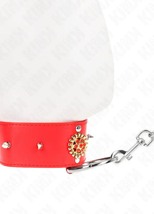 KINK - ROTE DIAMANTKETTE MIT GÜRTEL 65 CM VERSTELLBAR 35-51 CM X 7 CM