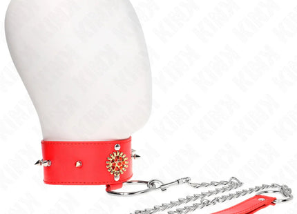 KINK - ROTE DIAMANTKETTE MIT GÜRTEL 65 CM VERSTELLBAR 35-51 CM X 7 CM