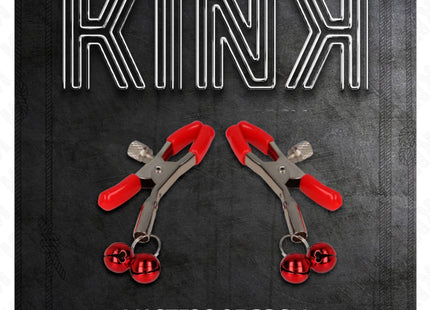 KINK - ROTE DOPPELGLOCKE NIPPELKLEMME ROT 6 CM