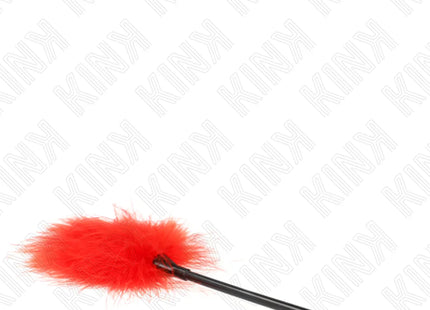 KINK - ROTE KITZELFEDERN FÜR DAS BONDAGE-SET 27 CM
