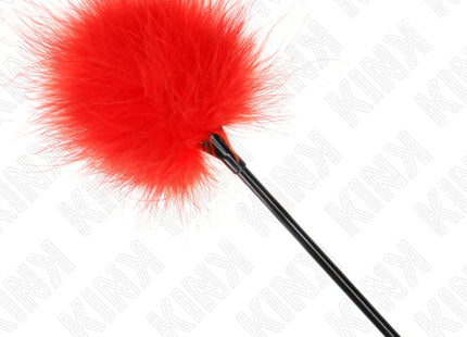 KINK - ROTE KITZELFEDERN FÜR DAS BONDAGE-SET 27 CM