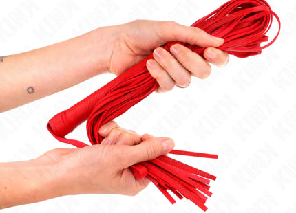KINK - ROTE WEICH-PVC-PEITSCHE 70 CM