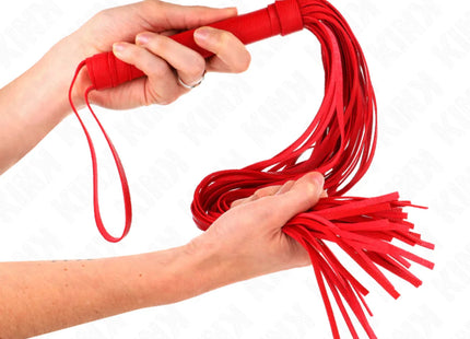 KINK - ROTE WEICH-PVC-PEITSCHE 70 CM