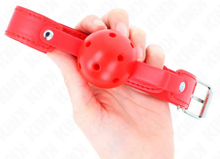 KINK - ROTER ATMUNGSAKTIVER BALL 4,5 CM Knebel 65 x 2,5 CM